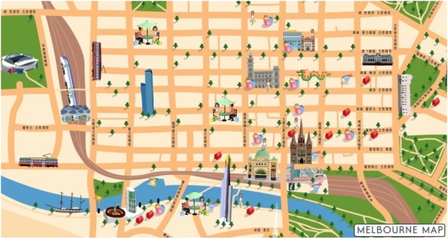 Melbourne Downtown Map
